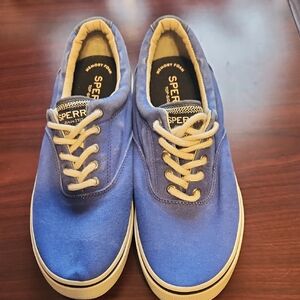 Sperry Men's Blue Canvas Sneakers